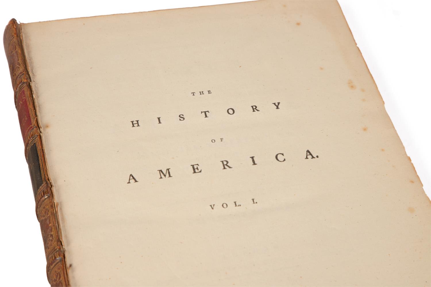 2VOL WILLIAM ROBERTSON, HISTORY OF AMERICA, 1778 - Image 6 of 8