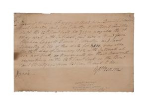 EGBERT BENSON, NEW YORK SIGNED DOCUMENT, 1799