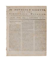 US CONSTITUTION, NEW HAVEN GAZETTE, PRINTED 1787