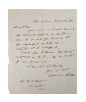 LEONIDES POLK HANDWRITTEN LETTER REGARDING MONEY