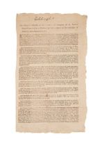 AMERICAN REVOLUTION, HARTFORD BROADSHEET, 1782