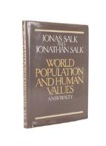 JONAS SALK, WORLD POPULATION BOOK, SIGNED