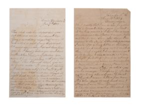 2PCS US CIVIL WAR LOVE LETTERS TO GENERAL YOUNG