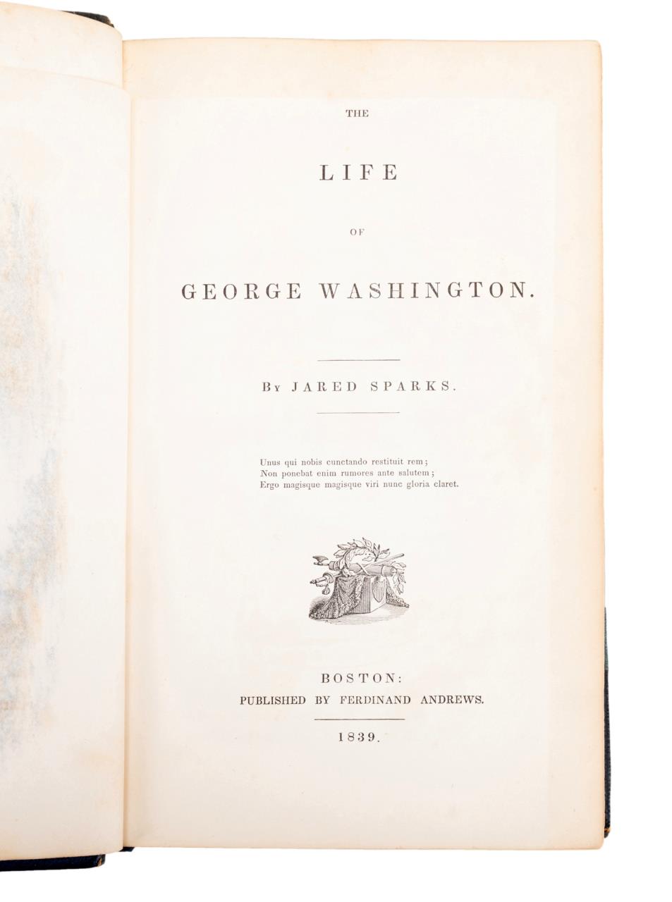 JARED SPARKS, LIFE OF GEORGE WASHINGTON, 1839 - Image 4 of 6