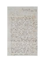 GEORGIA, HANDWRITTEN 19TH CENTURY POLITICS LETTER