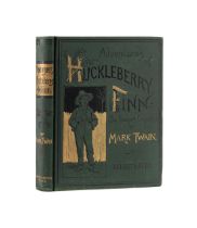 MARK TWAIN, ADVENTURES OF HUCKLEBERRY FINN, 1ST ED