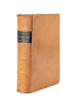 MARK TWAIN, A TRAMP ABROAD, LEATHER BOUND 1ST ED.