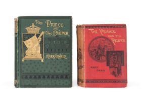 2VOL MARK TWAIN, PRINCE AND THE PAUPER, 1ST EDS.