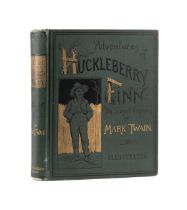 MARK TWAIN, ADVENTURES OF HUCKLEBERRY FINN, 1ST ED