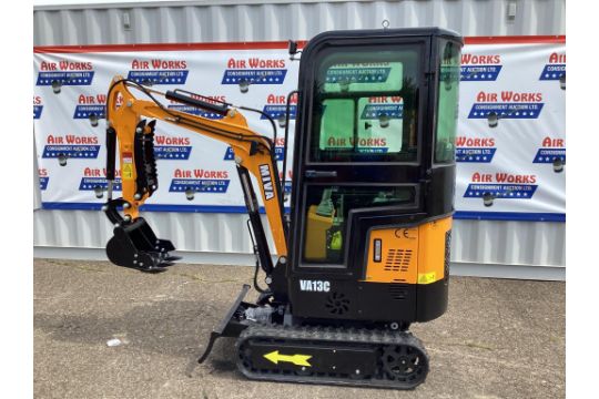 New Unused Miva Model VA13C Mini Excavator, Enclosed Cab, Aux. Hydraulics, 13.5 Hp Gas Engine - Image 2 of 16