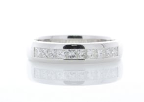 18ct White Gold Diamond Channel Set Half Eternity Ring 0.50 Carats - Valued By IDI £4,995.00 - Ten