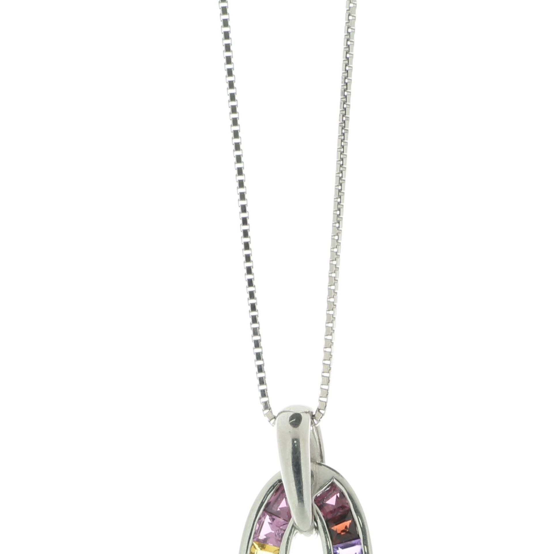 Platinum Ladies Dress Diamond Gemstone Pendant - Valued By AGI £7,500.00 - A beautiful gemstone - Image 3 of 4
