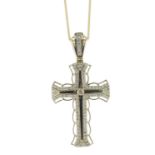 10ct Yellow Gold Diamond Cross Pendant And 18" Chain 1.00 Carats - Valued By AGI £4,930.00 - This