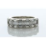 18ct White Gold Diamond Ring 1.02 Carats - Valued By AGI £3,775.00 - Twenty one channel set baguette