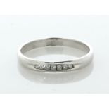 9ct White Gold Semi Eternity Diamond Ring - Valued By AGI £665.00 - Semi eternity style 9ct white