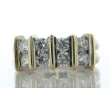 18ct White Gold Semi Eternity Style Diamond Ring 1.25 Carats - Valued By AGI £4,410.00 - This