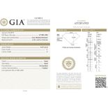 GIA Loose Oval Diamond E I1 0.69 Carats - One oval diamond with a GIA certificate with Colour E