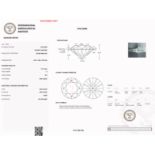 IGI Loose Round Brilliant Cut Diamond D SI2 1.01 Carats - One round brilliant cut diamond with a IGI