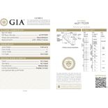 GIA Loose Round Brilliant Cut Diamond J SI1 0.50 Carats - One round brilliant cut diamond with a GIA