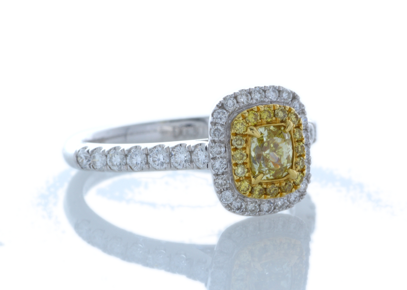 18ct White Gold Single Stone With Halo Setting Ring (0.30) 0.70 Carats - Valued By IDI £17,100. - Image 4 of 5