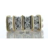 18ct White Gold Semi Eternity Style Diamond Ring 1.25 Carats