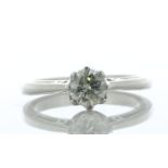 18ct White Gold Solitaire Diamond Ring 0.80 Carats