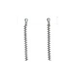 18ct White Gold Gucci Diamond Drop Earrings Pierced or Clip On 0.06 Carats
