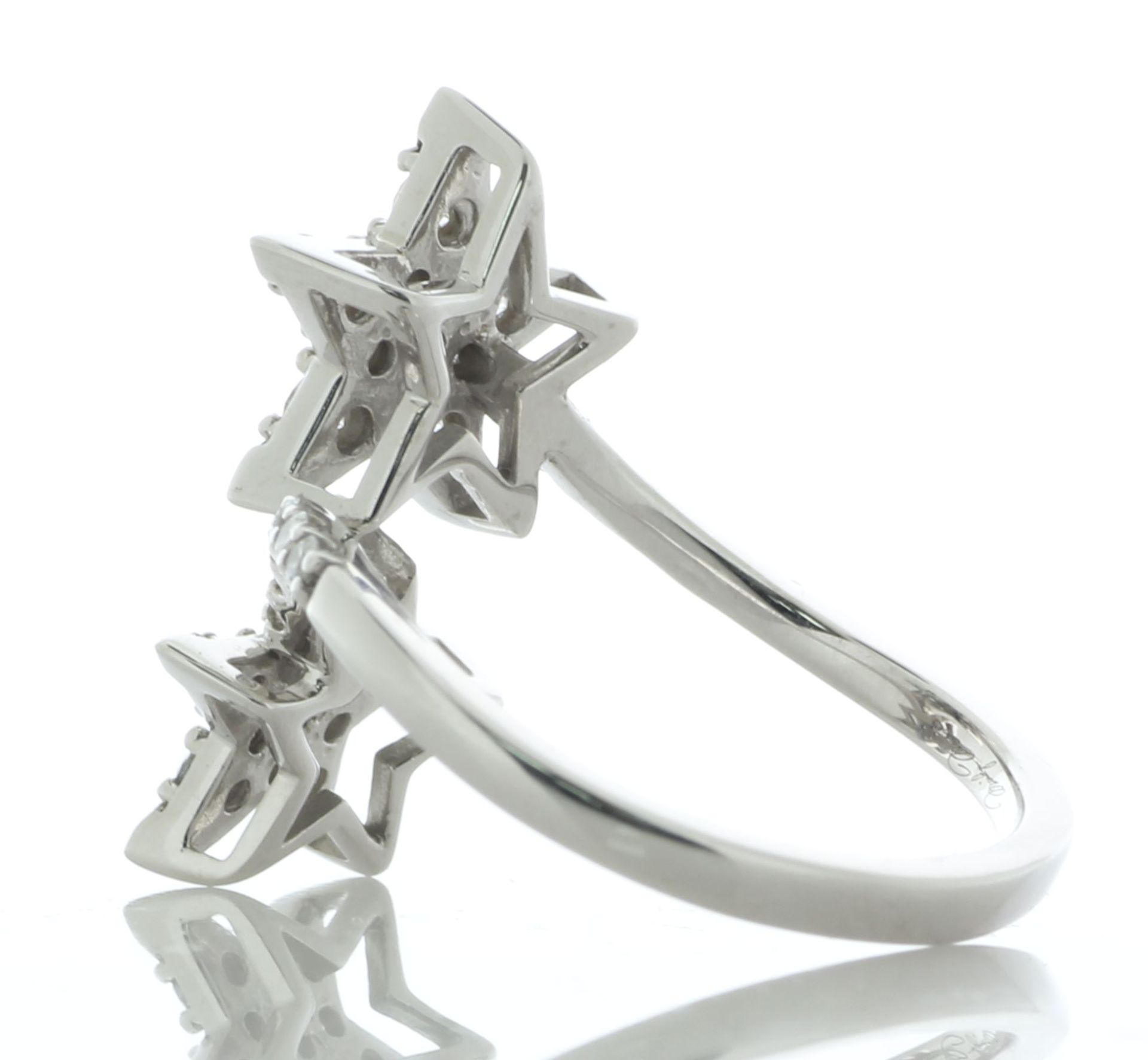 10ct Gold Ladies Dress Star Shape Diamond Ring 0.75 Carats - Image 3 of 5