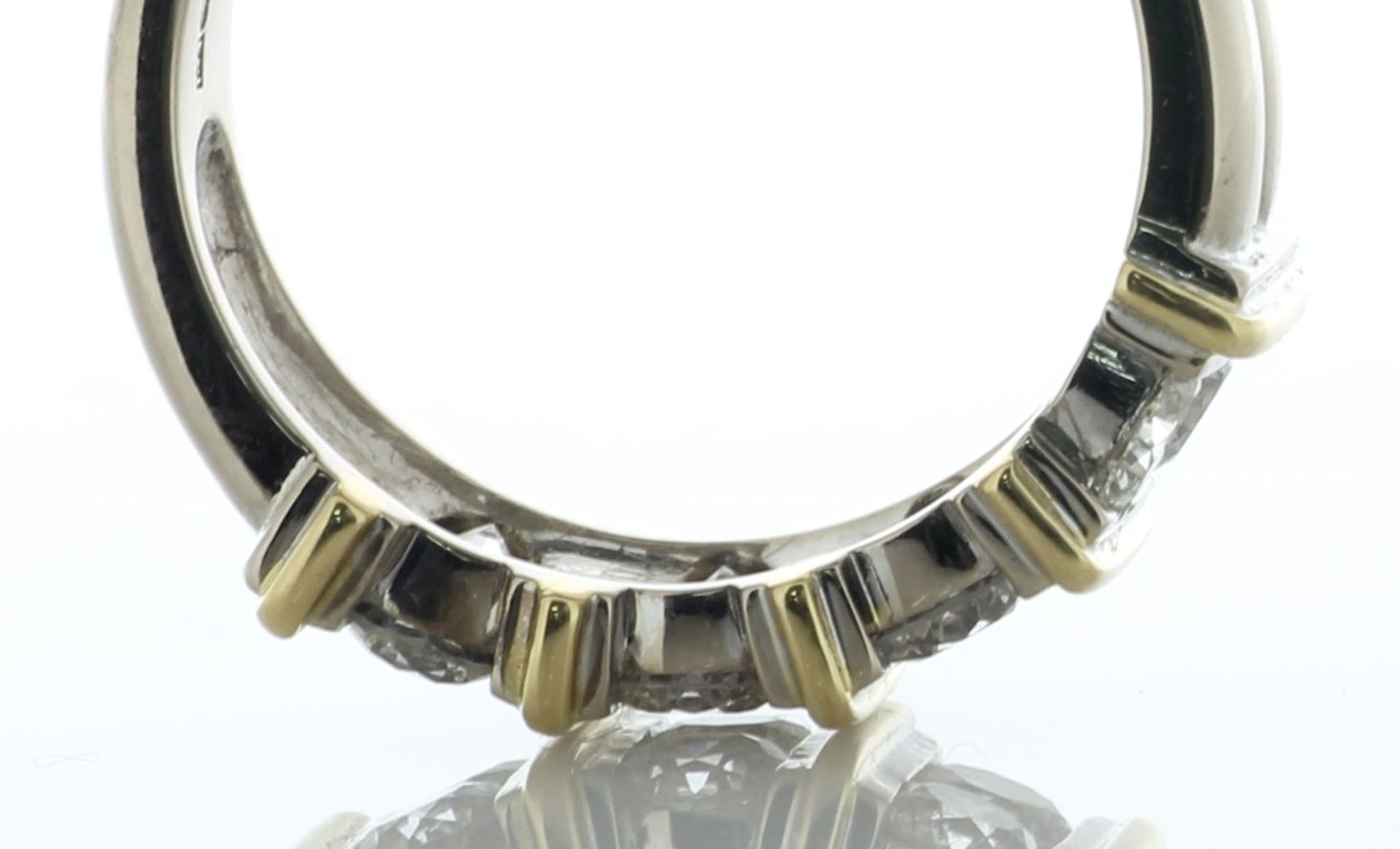 18ct White Gold Semi Eternity Style Diamond Ring 1.25 Carats - Image 4 of 5