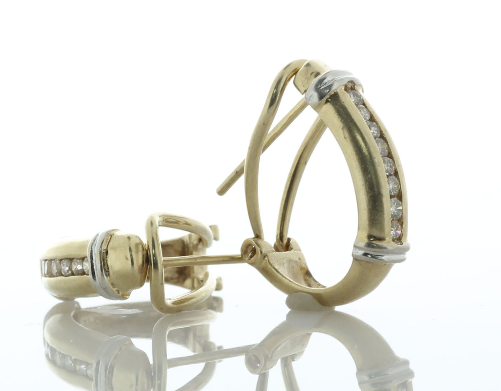 9ct Yellow Gold Diamond Hoop Earring 0.30 Carats - Image 2 of 4