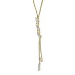 18ct Yellow Gold Diamond Necklace And Earrings Set 0.50 Carats