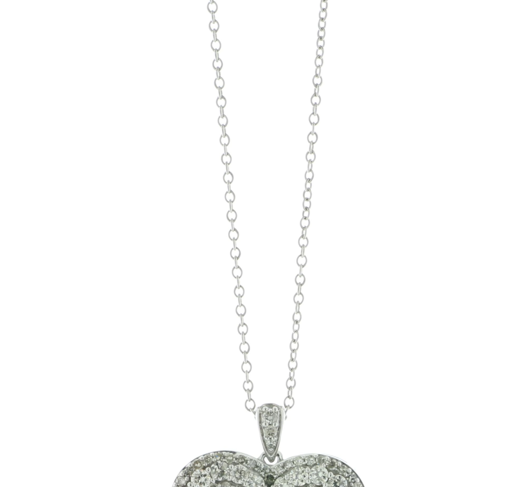 10ct Gold Heart Diamond Pendant 1.50 Carats - Image 2 of 4