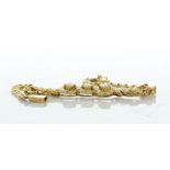 18ct Yellow Gold Ladies Dress Diamond Bracelet 6 Inch 2.50 Carats