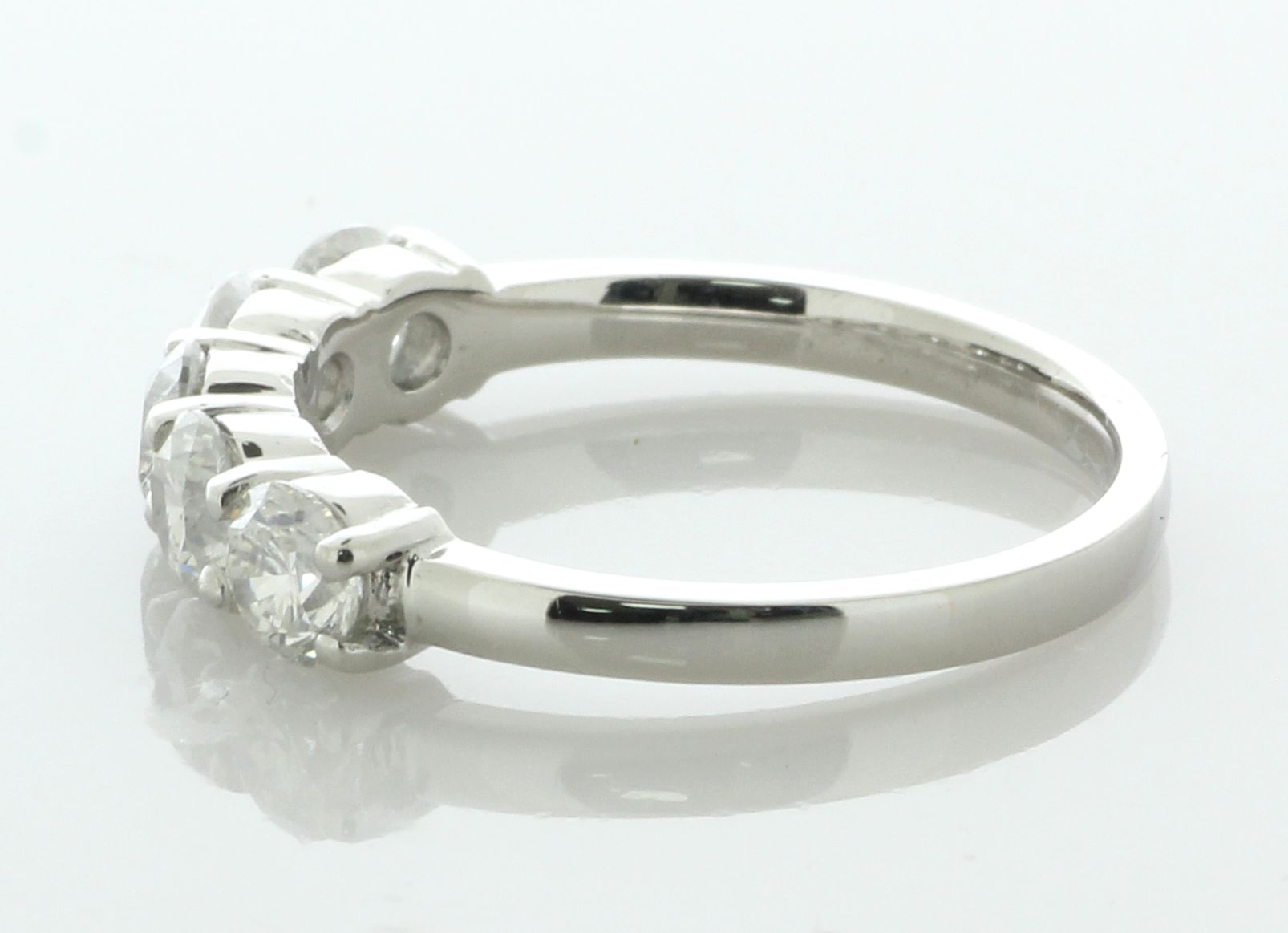 Platinum Five Stone Diamond Ring 1.28 Carats - Image 2 of 5
