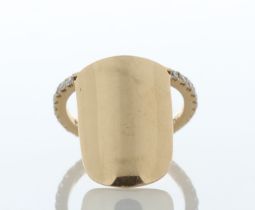 18ct Rose Gold Diamond Nail Ring 0.25 Carats