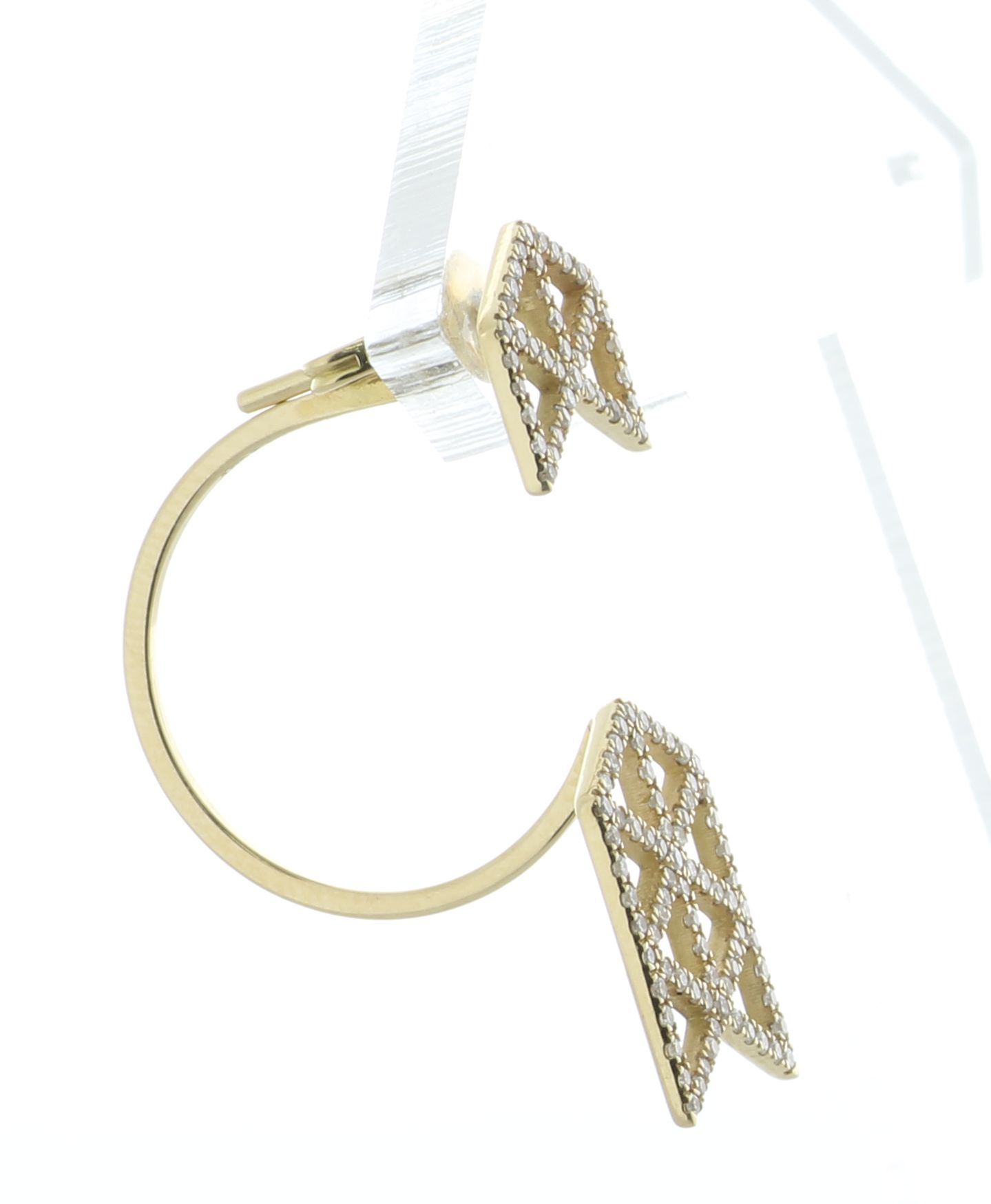 14ct Yellow Gold Diamond Arrow Single Earring 0.35 Carats - Image 2 of 4