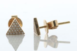 18ct Rose Gold Anita Ko Diamond Earrings 0.13 Carats
