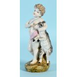 Figur - Putto mit Zicklein