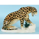 Figur - Leopard "Sitzendorf"