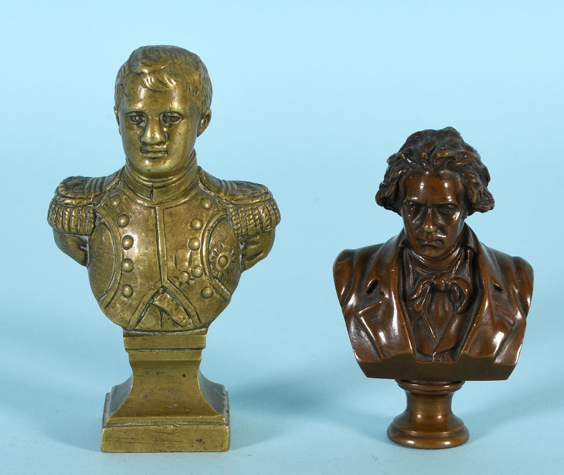 Bronzebüsten, 2 Stück - Beethoven und Napoleon