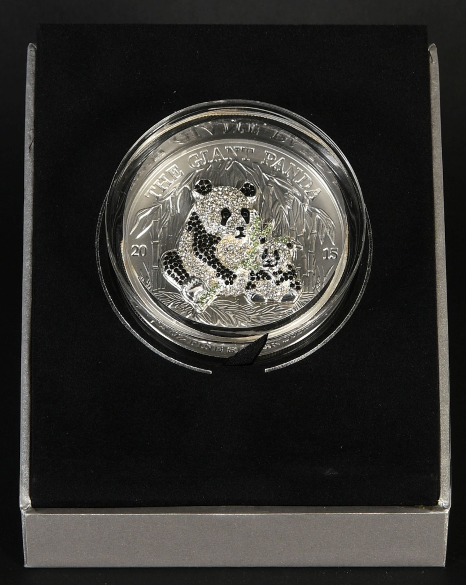 Münze - Silbermünze "Pavé Panda 2015" - Bild 2 aus 3