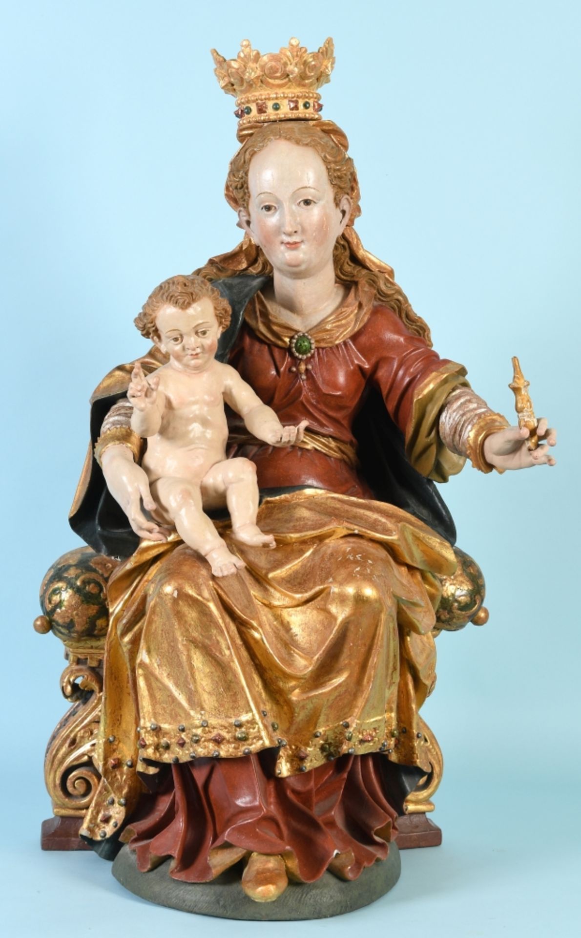 Thronende Madonna mit Kind