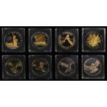 Münzen, 8 Stück - Silbermünzen "Golden Enigma Edition"
