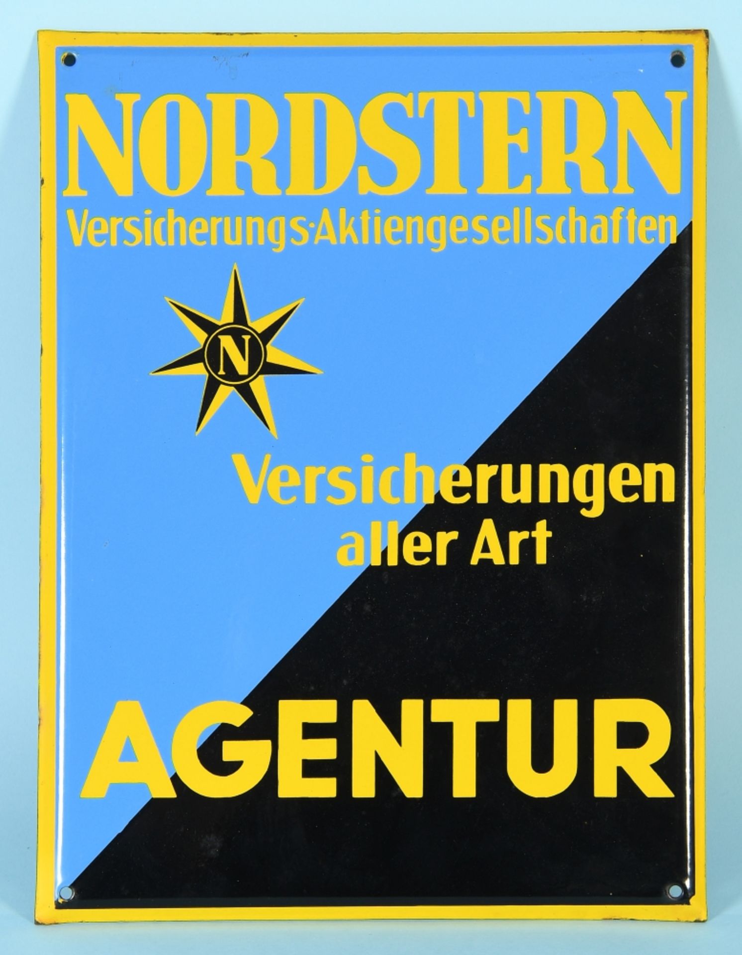 Emailleschild "Nordstern Versicherungs-Aktiengesellschaft"