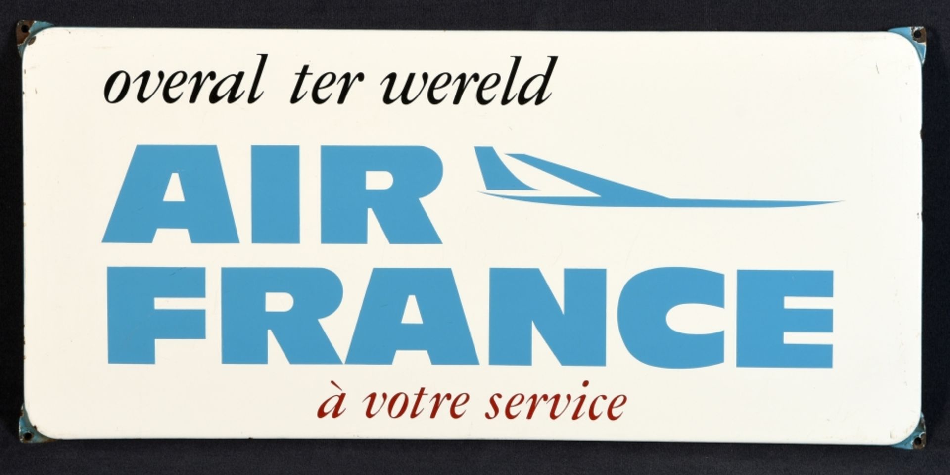 Emailleschild "Air France"