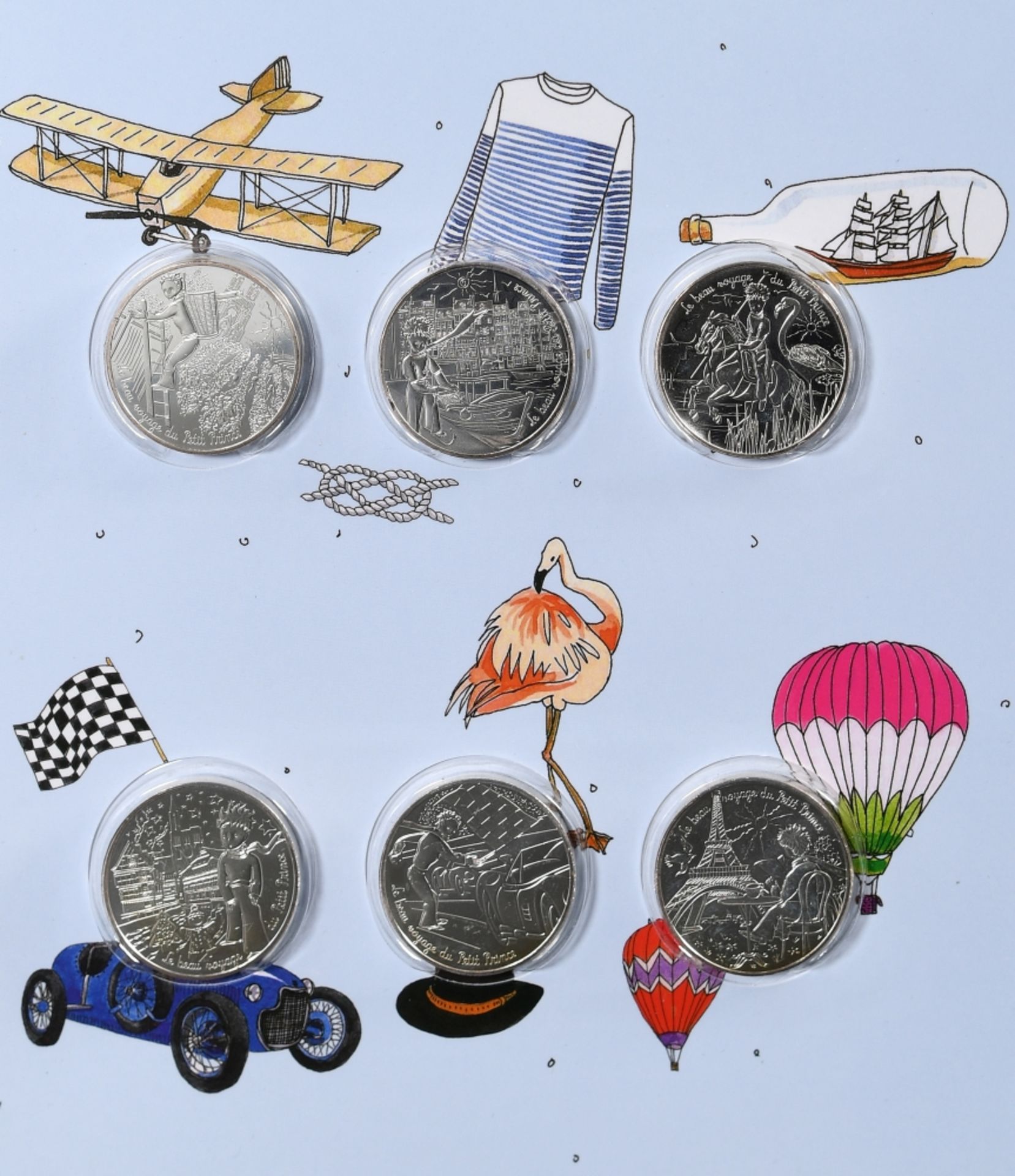 Münzen, 27 Stück - Gold- und Silbermünzen "Le Petit Prince" - Bild 5 aus 7