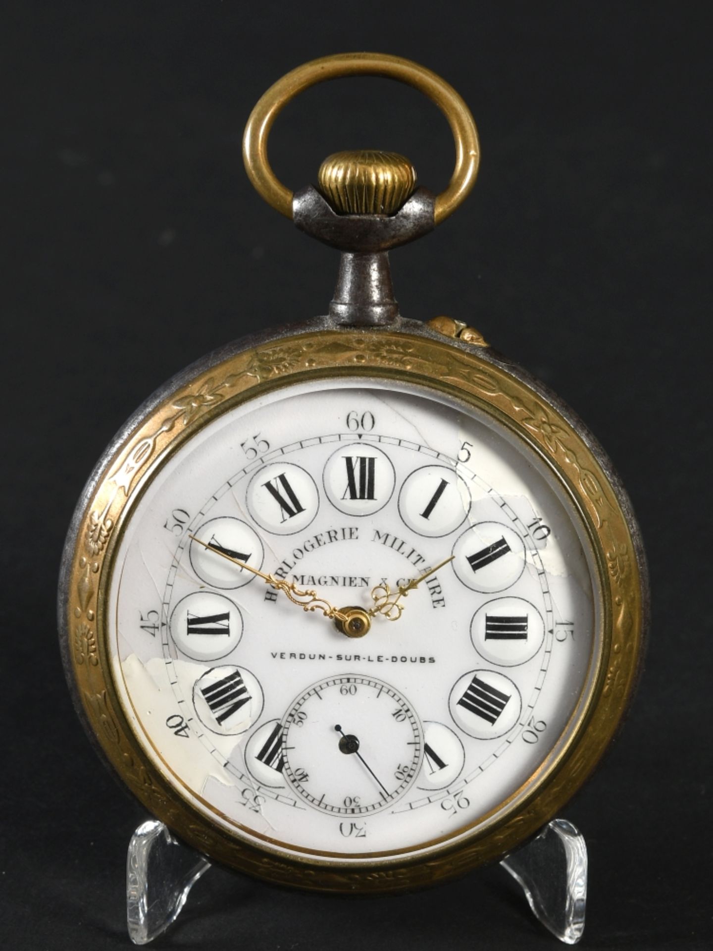 Herrentaschenuhr "Horlogerie Militaire, Magnien & Cie."