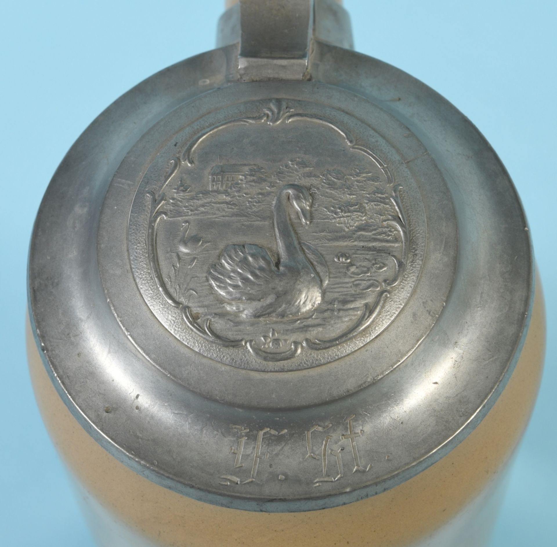 Bierkrug mit Zinndeckel "Villeroy & Boch, Mettlach" - Image 2 of 2