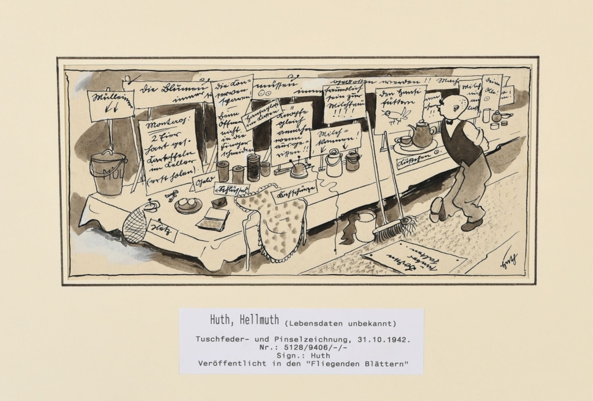 Huth, Hellmuth, Deutscher Karikaturist des 19./20. Jh.