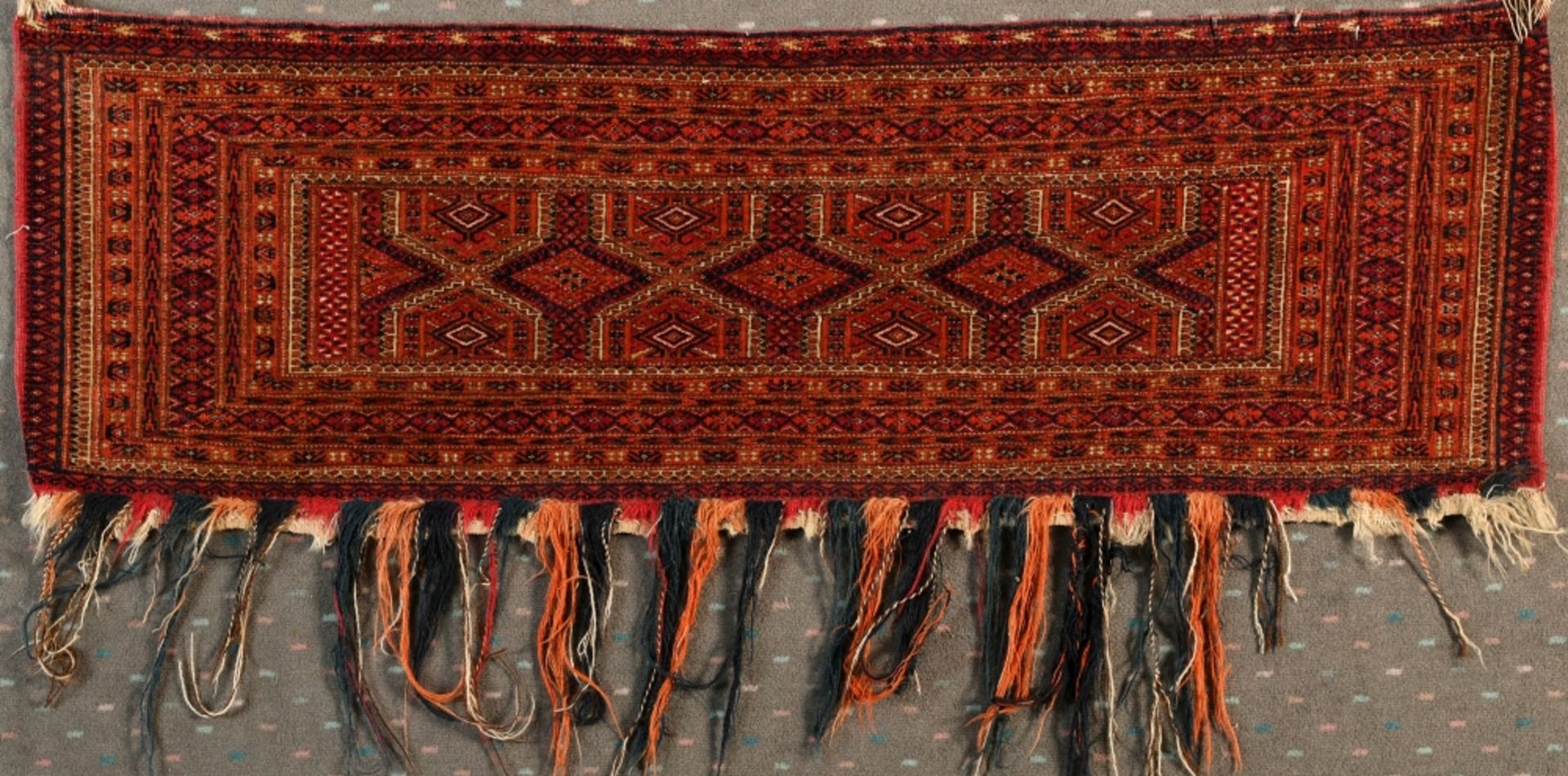 Tekke-Taschenfront, Türkmenien, 36 x 128 cm